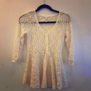Lacy free people top
